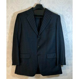 Vitale Barberis Canonico super110's blue pinstrip